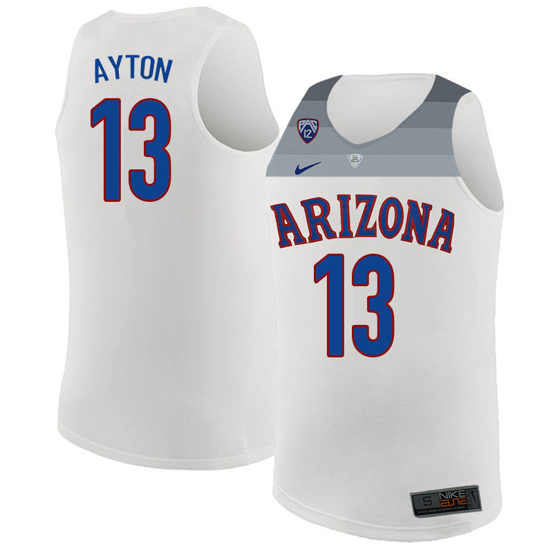2018 Men #13 Deandre Ayton Arizona Wildcats College Basketball Jerseys Sale-White